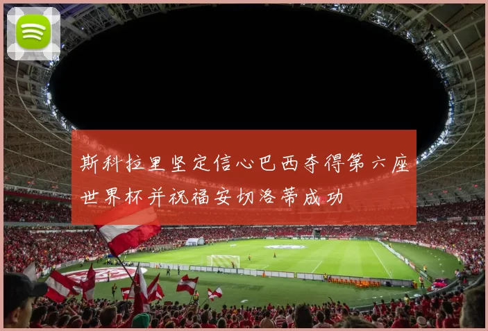 斯科拉里坚定信心巴西夺得第六座世界杯并祝福安切洛蒂成功